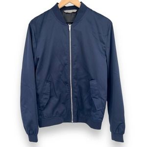 Men's Navy Blue Bomber Jacket
